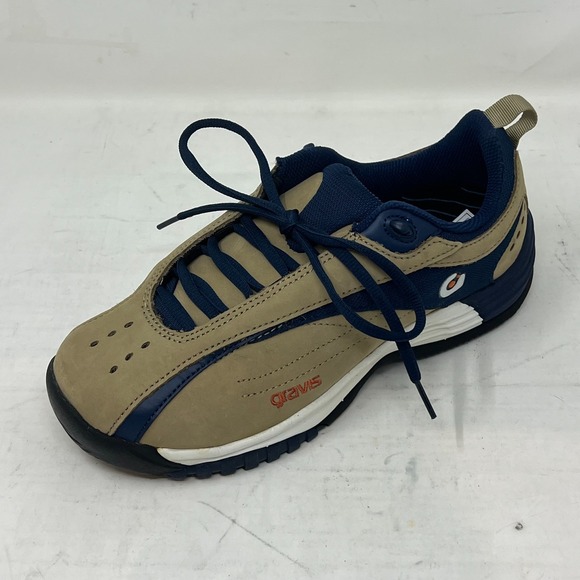 Gravis Nineteen Sneakers Men's 8.5 Brown Suede Navy Laces Skate Style VTG NIB - Picture 2 of 16